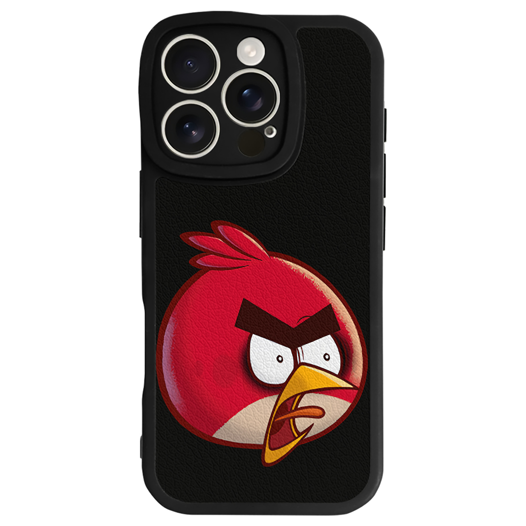 （画像用） Angry Birds アングリーバード 【iPhone 16シリーズ対応】シリコンスマホケース（レザー調） 材質：シリコン